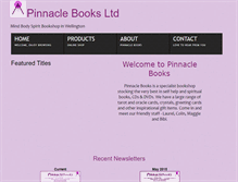 Tablet Screenshot of pinnaclebooks.co.nz